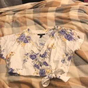 Forever 21 Floral Crop top
